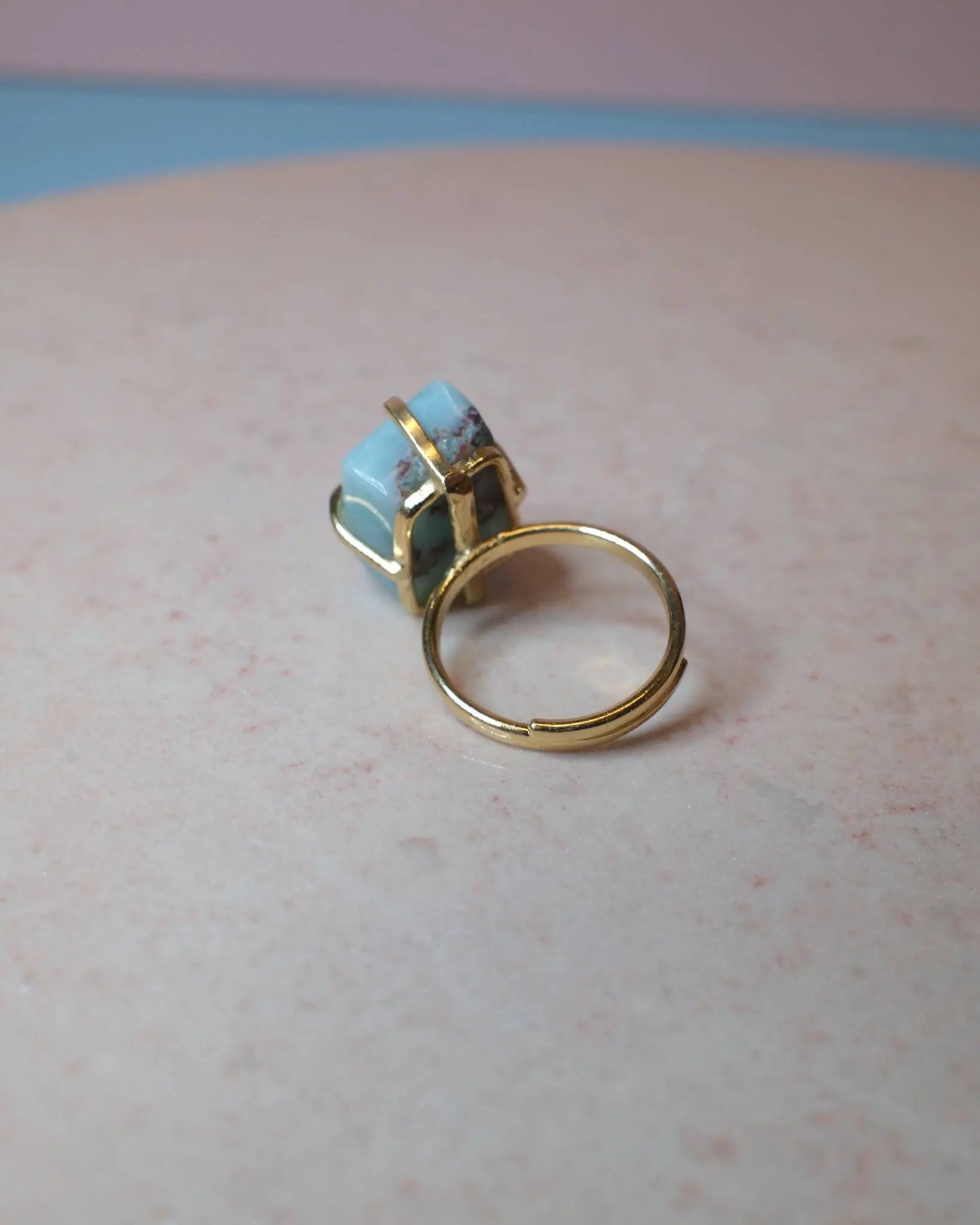 Larimar ring, guld (F) Spiritana