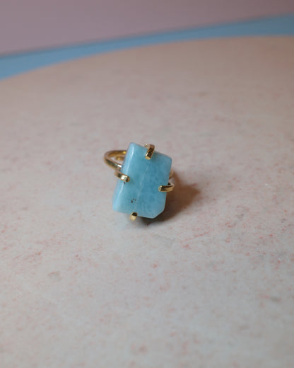 Larimar ring, guld (F)