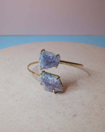 Ametist armband, guld (D)