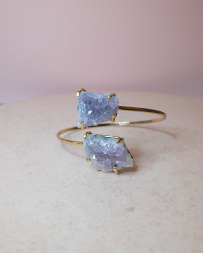 Ametist armband, guld (D)