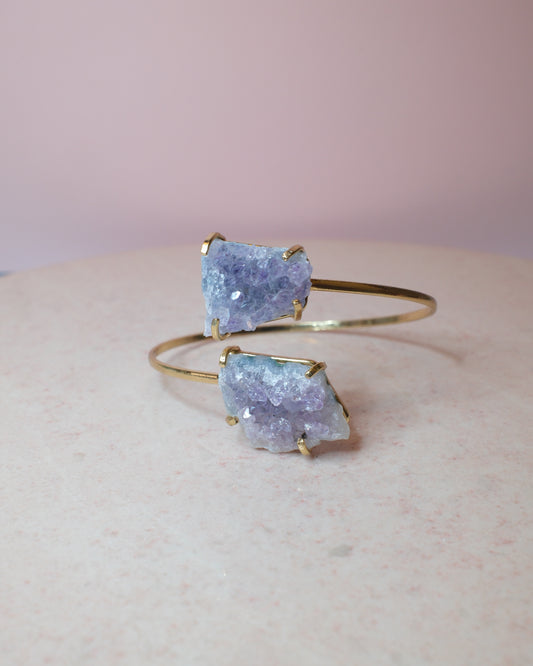 Ametist armband, guld (D)