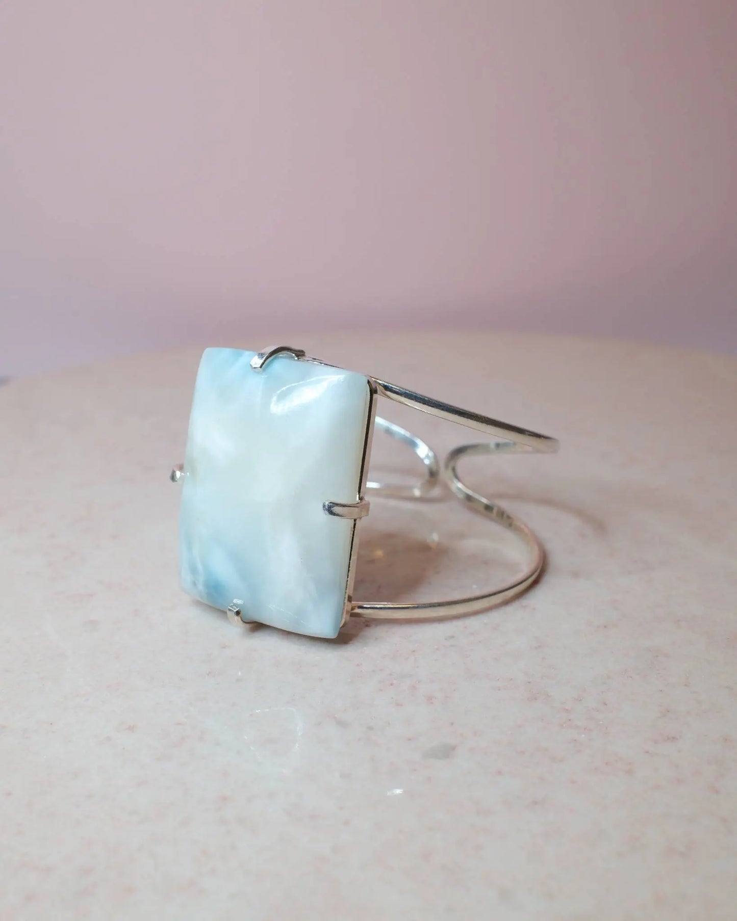 Larimar armband, silver (D) Spiritana