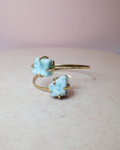 Larimar armband, guld (B)