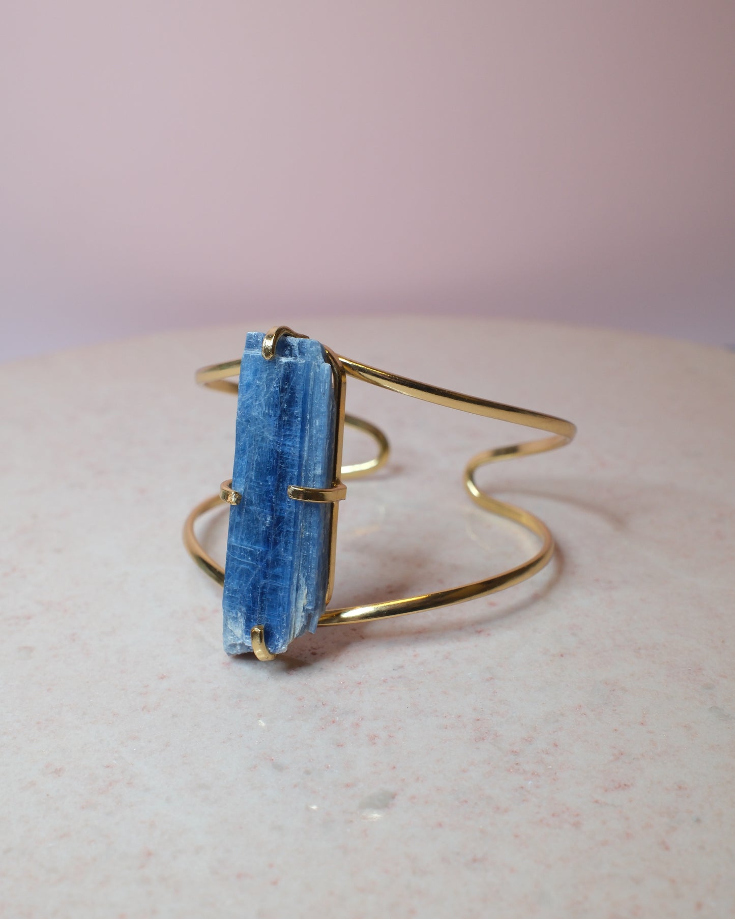Kyanit armband, guld (A)
