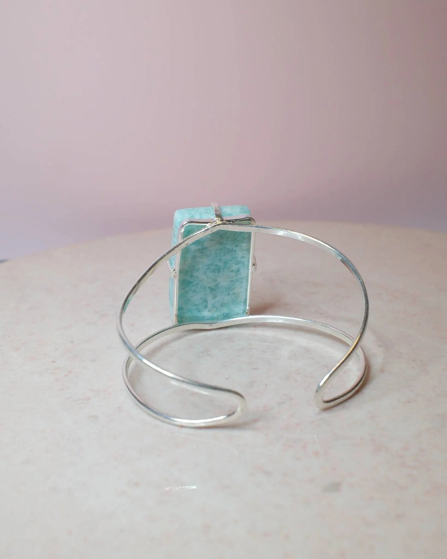 Amazonit armband, silver (B) Spiritana