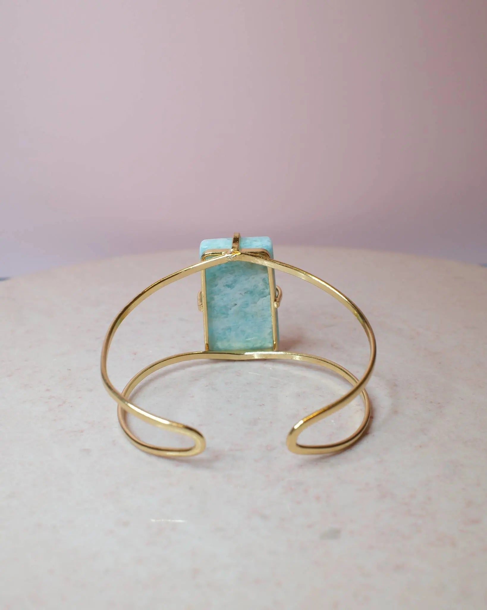 Amazonit armband, guld (C) Spiritana