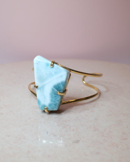 Larimar armband, guld (C)