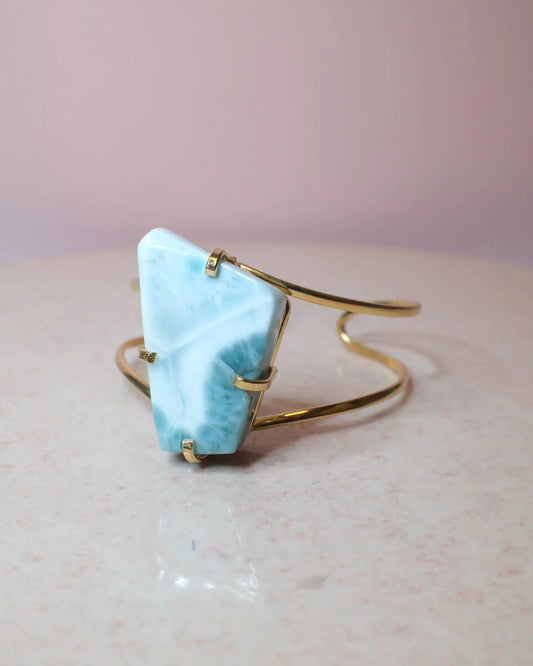 Larimar armband, guld (C) Spiritana