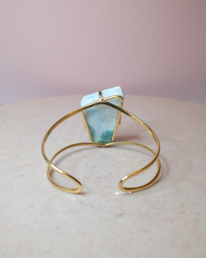 Larimar armband, guld (C)
