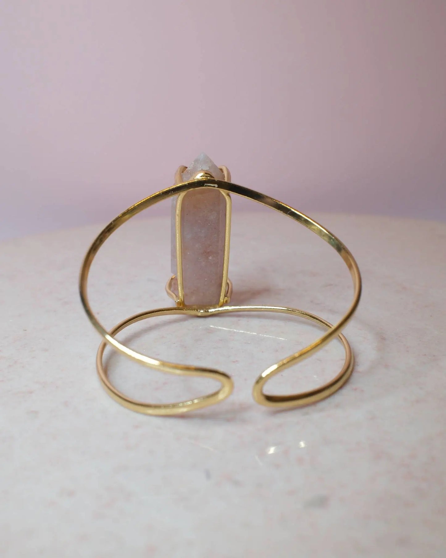 Rosa ametist armband, guld (C) Spiritana