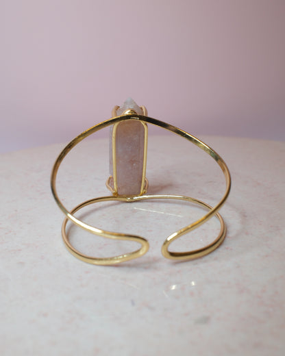Rosa ametist armband, guld (C)