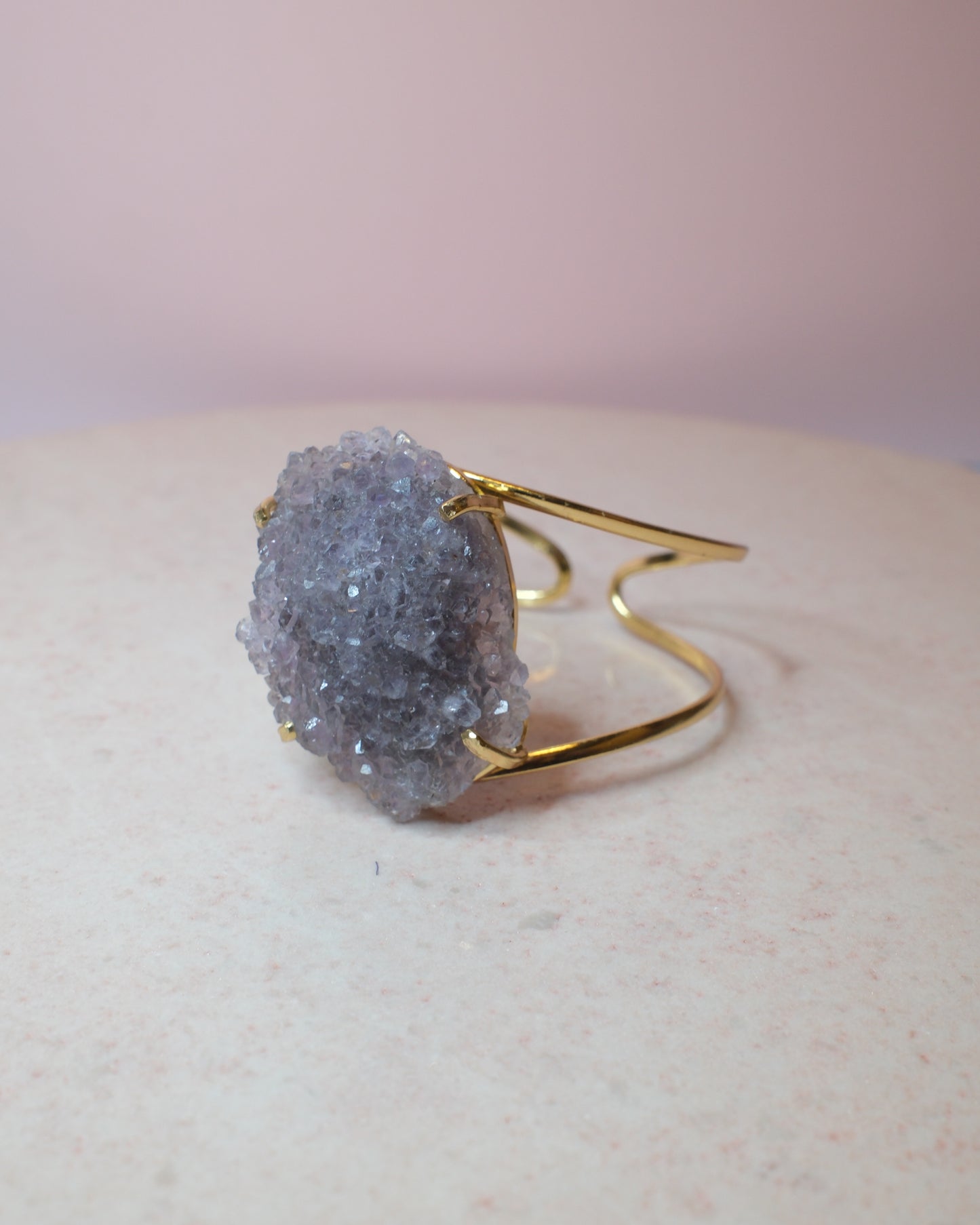 Ametist armband, guld (A)