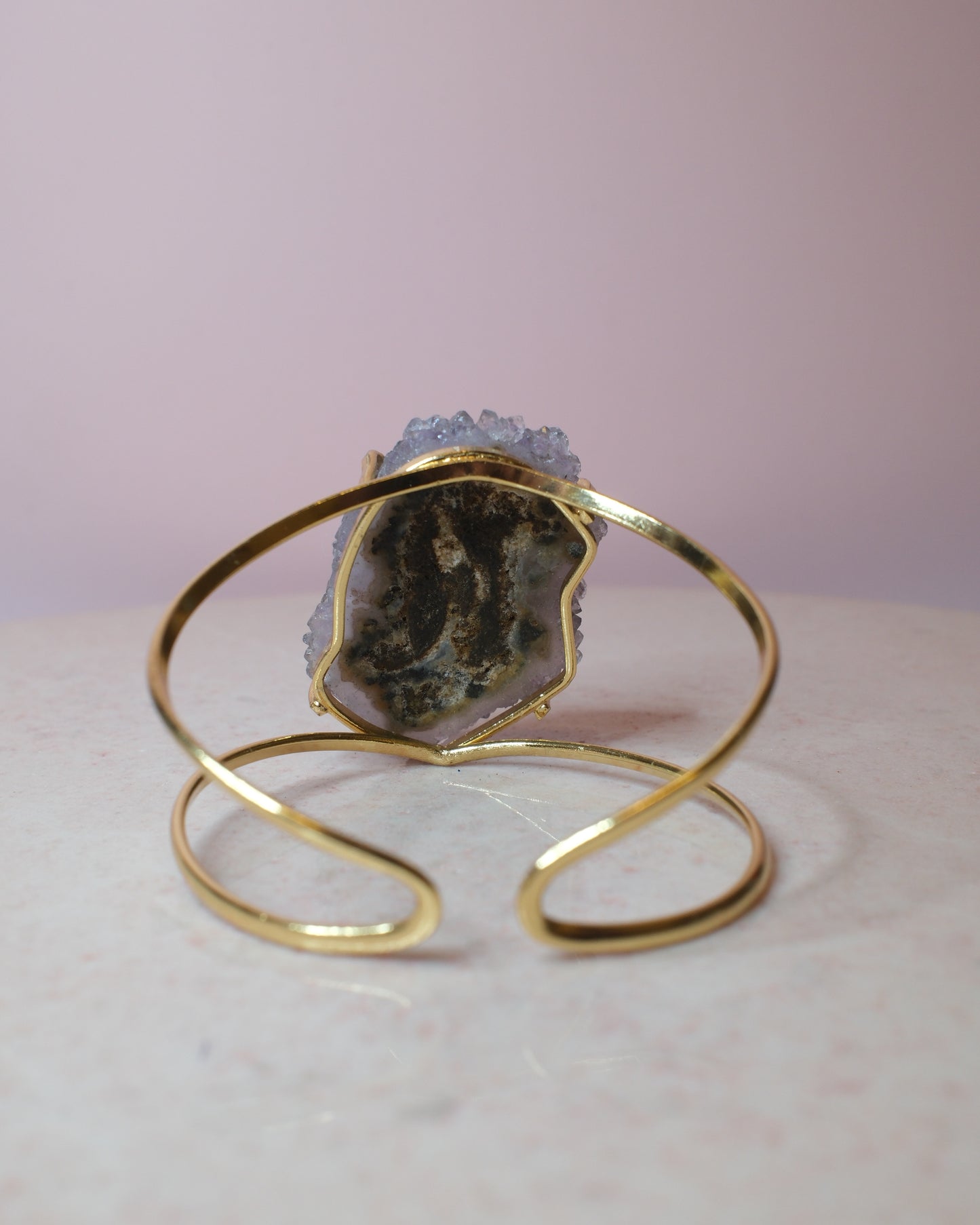 Ametist armband, guld (A)