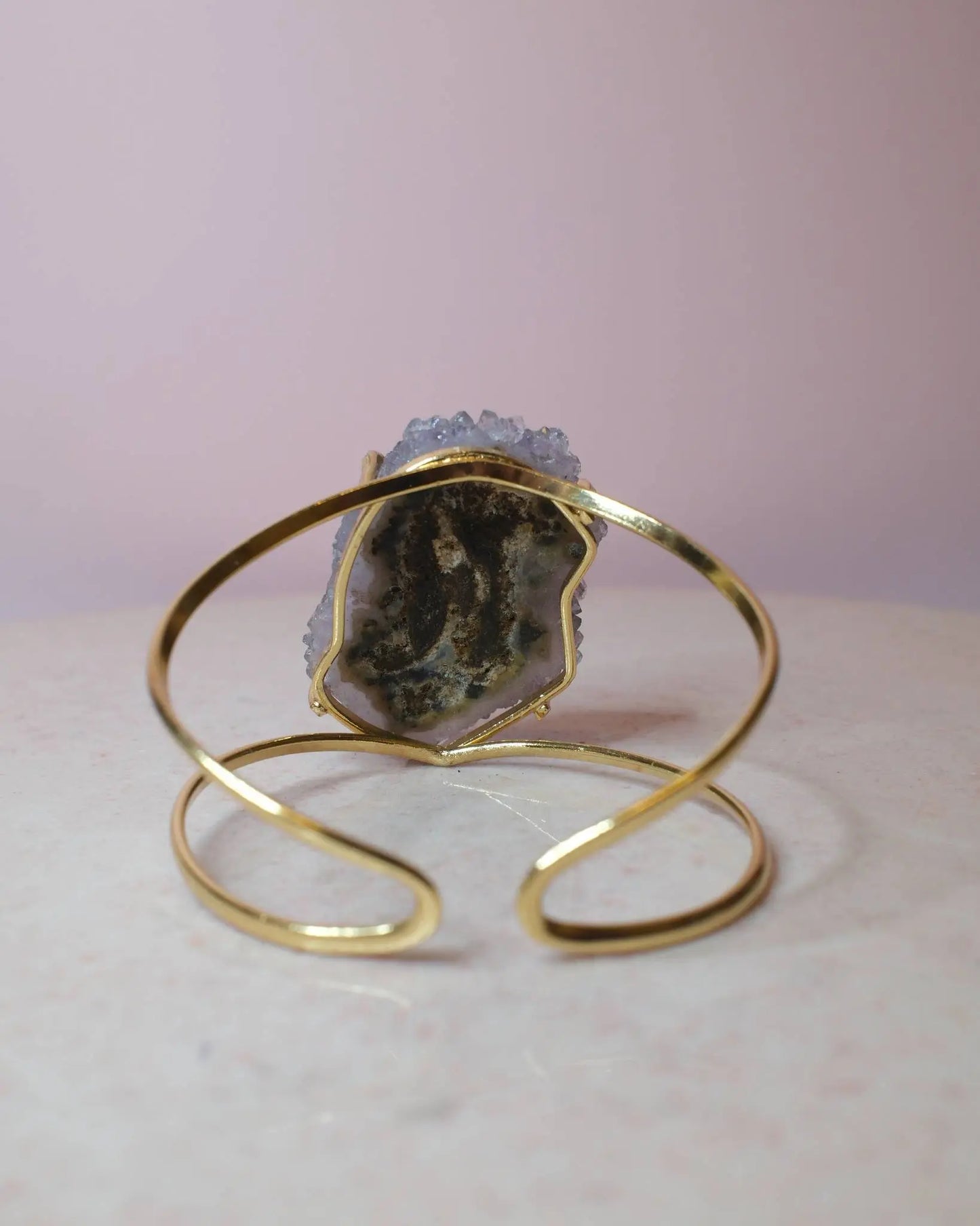 Ametist armband, guld (A) Spiritana