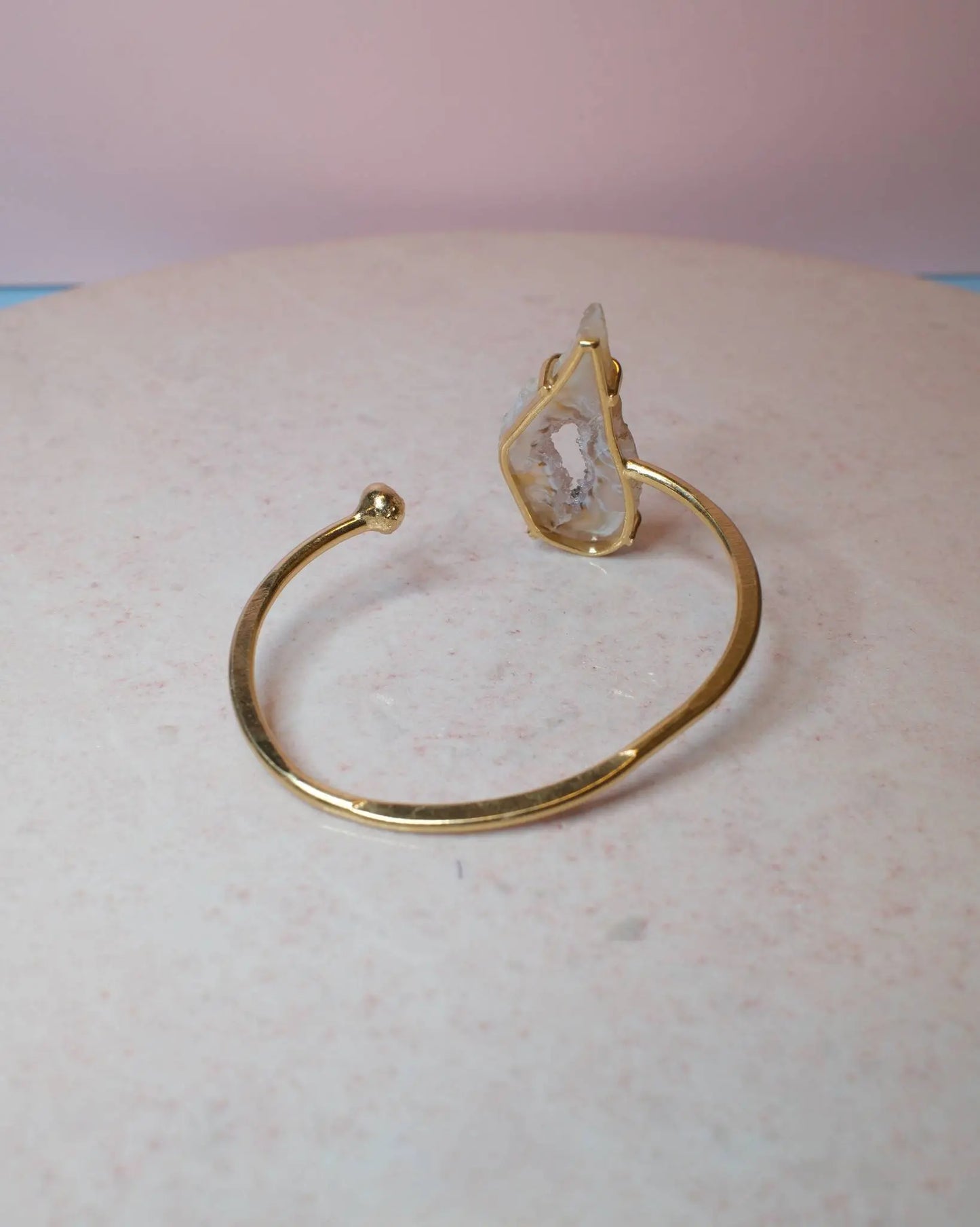 Agat armband, guld (A) Spiritana