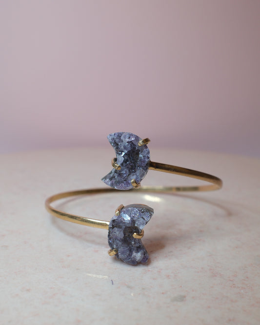 Ametist armband, guld (B)