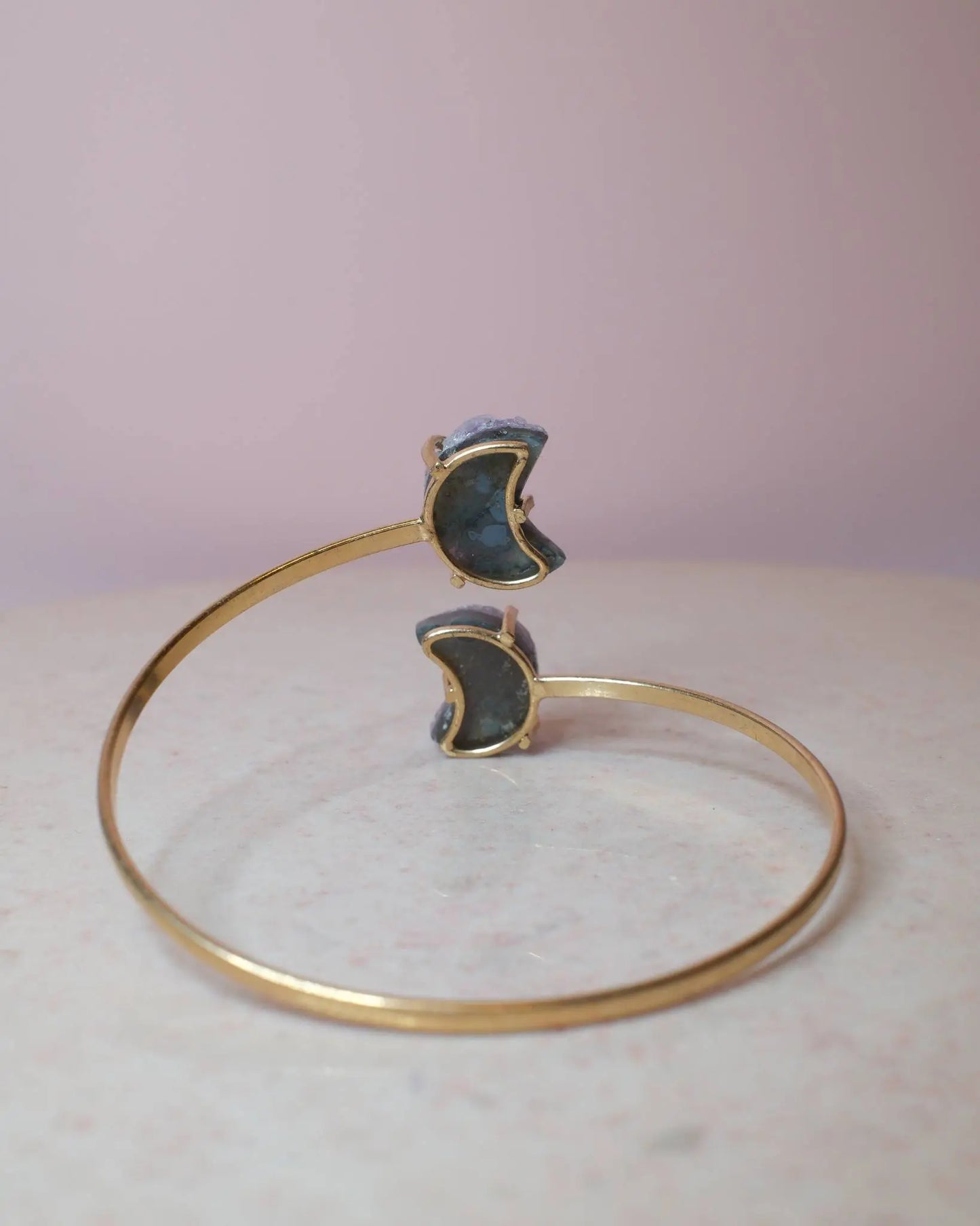 Ametist armband, guld (B) Spiritana