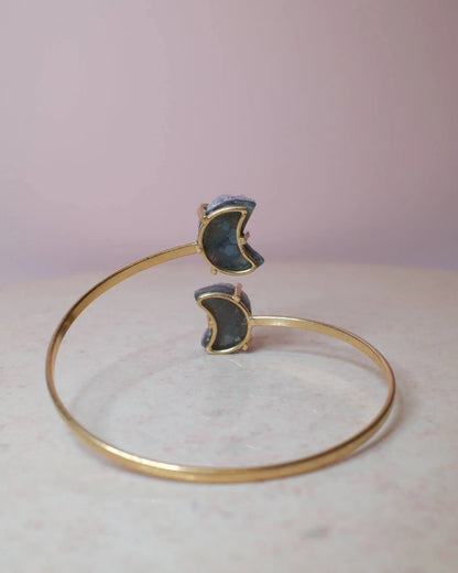 Ametist armband, guld (B) Spiritana
