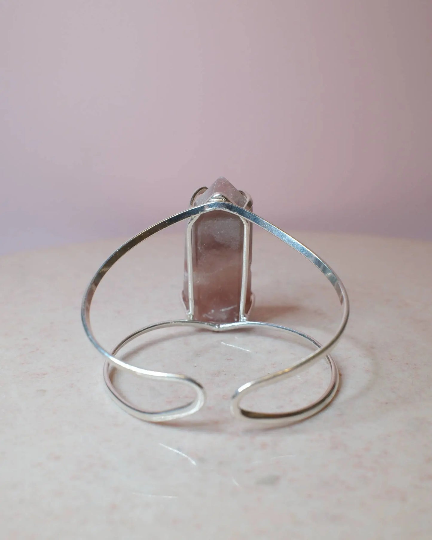 Rosa ametist armband, silver (B) Spiritana