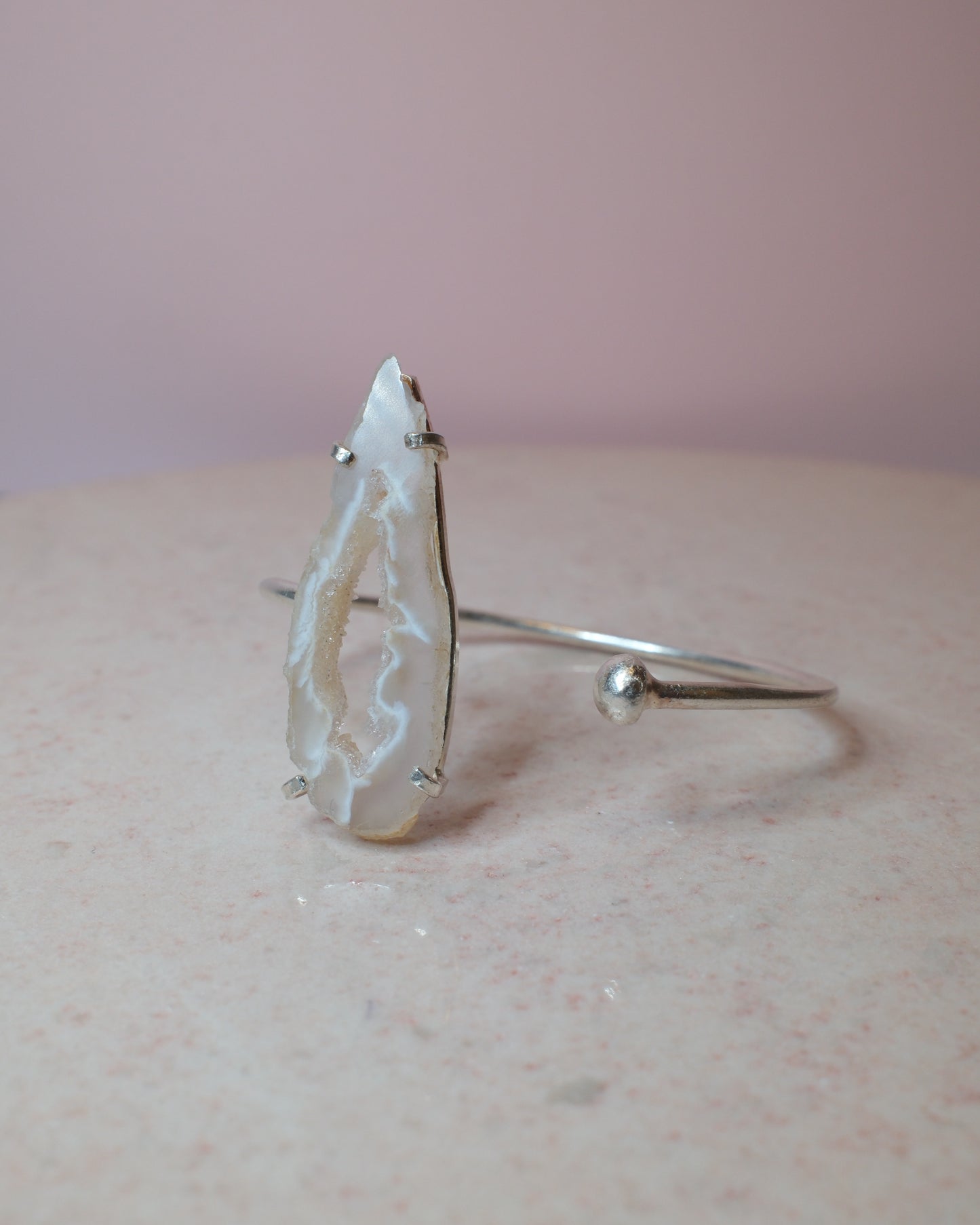 Agat armband, silver (C)