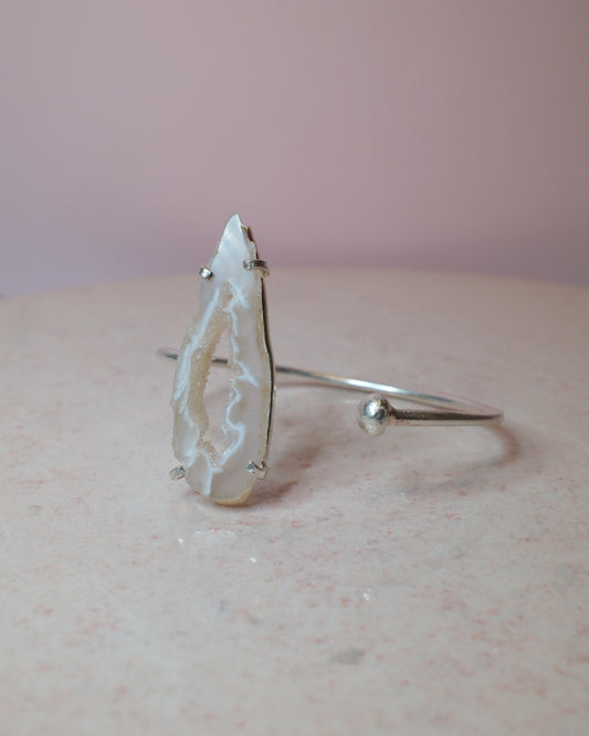 Agat armband, silver (C)