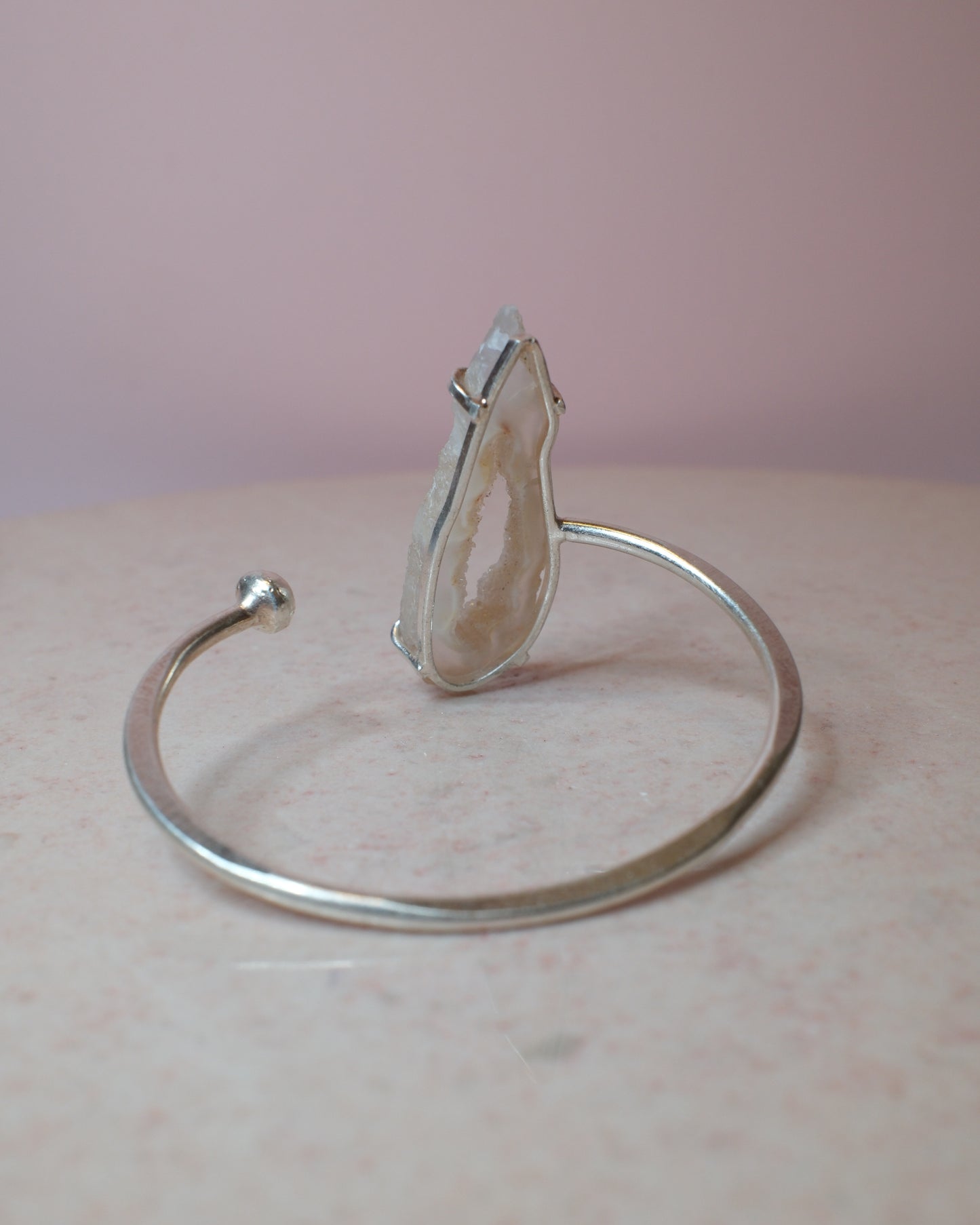 Agat armband, silver (C)