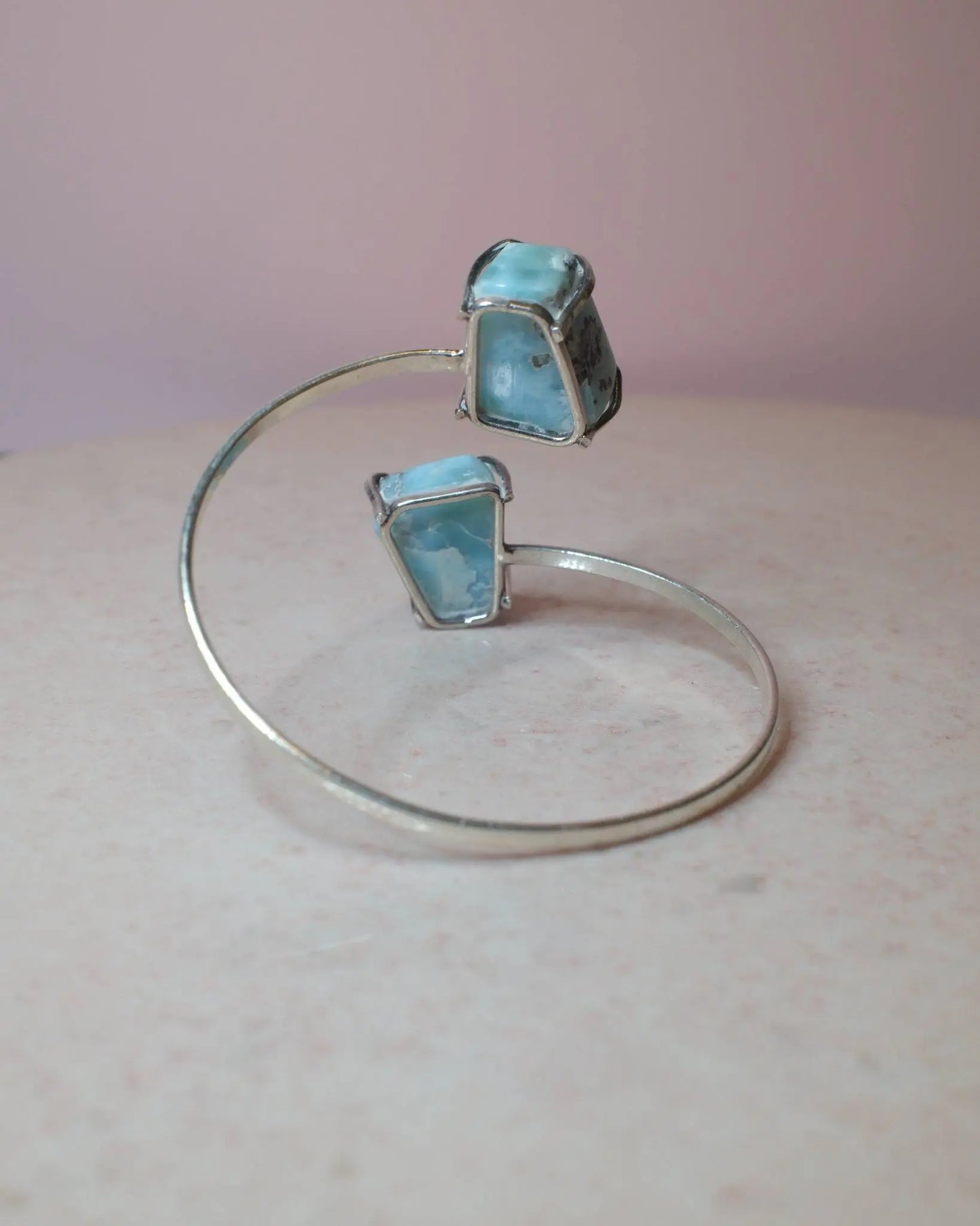Larimar armband, silver (F) Spiritana