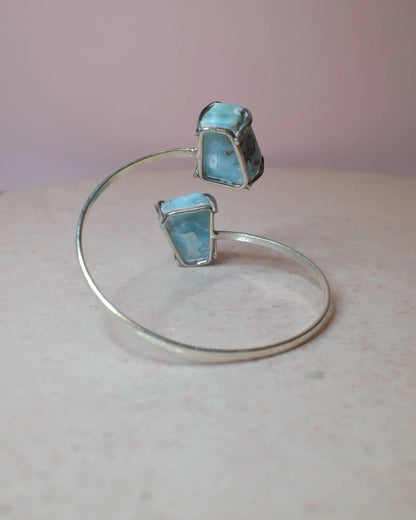 Larimar armband, silver (F) Spiritana