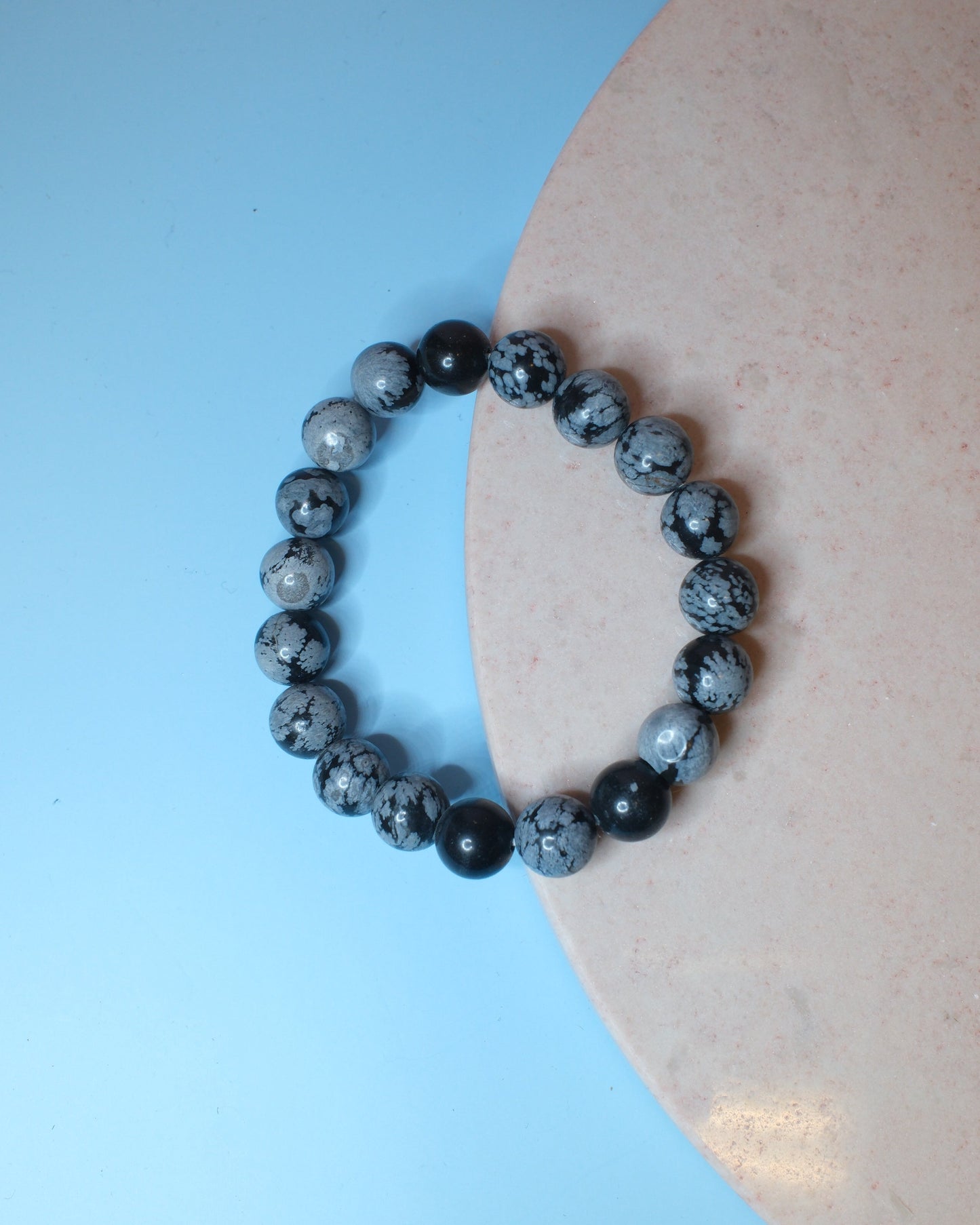 Nevada obsidian armband, 10 mm