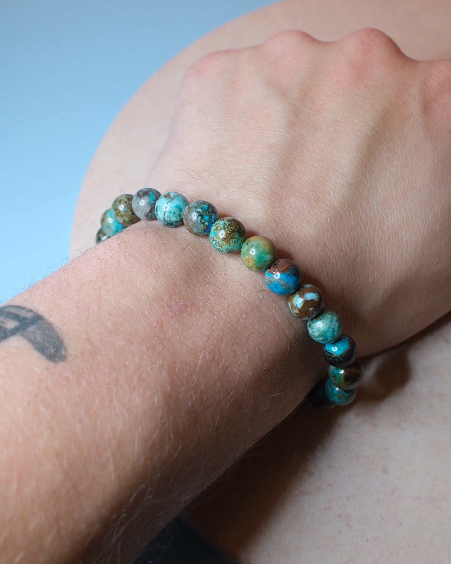 Krysokolla armband, 8 mm