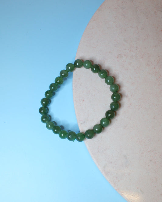 Nefritjade armband, 8 mm