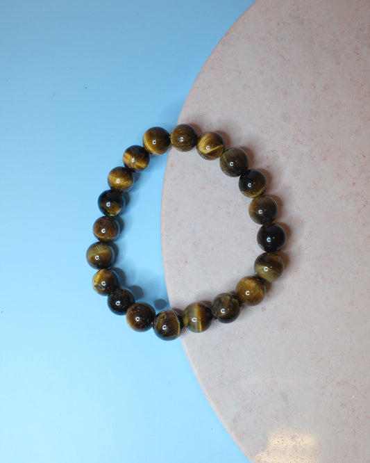 Tigeröga armband, 10 mm