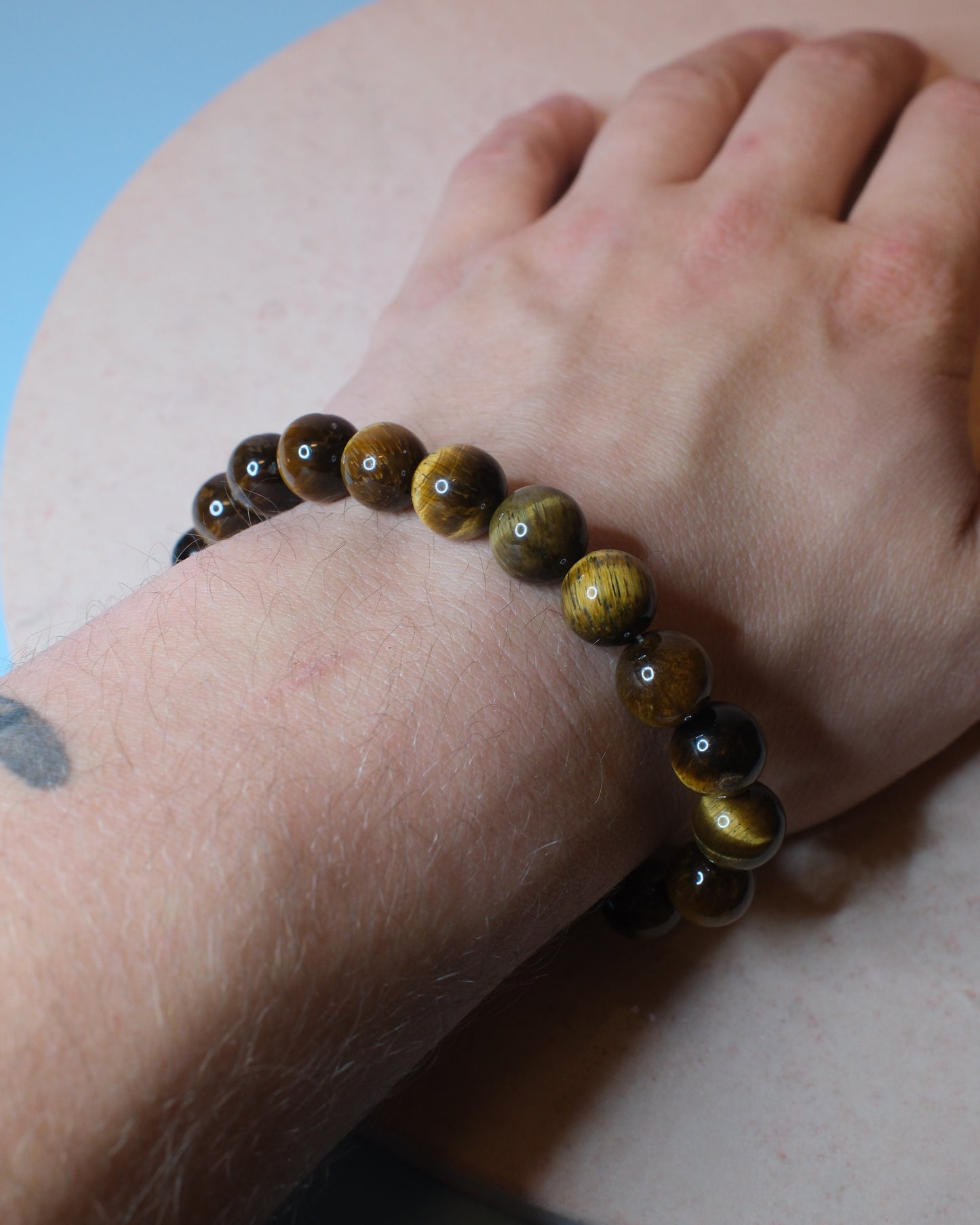 Tigeröga armband, 10 mm
