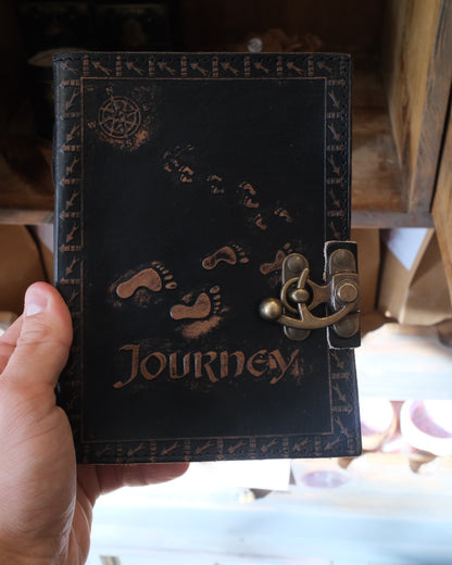 Anteckningsbok, läder - Journey