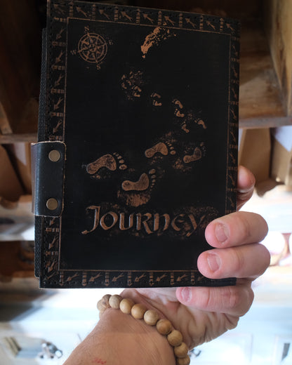 Anteckningsbok, läder - Journey