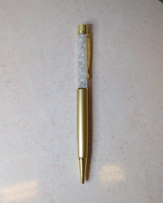 Bläckpenna med Bergkristall