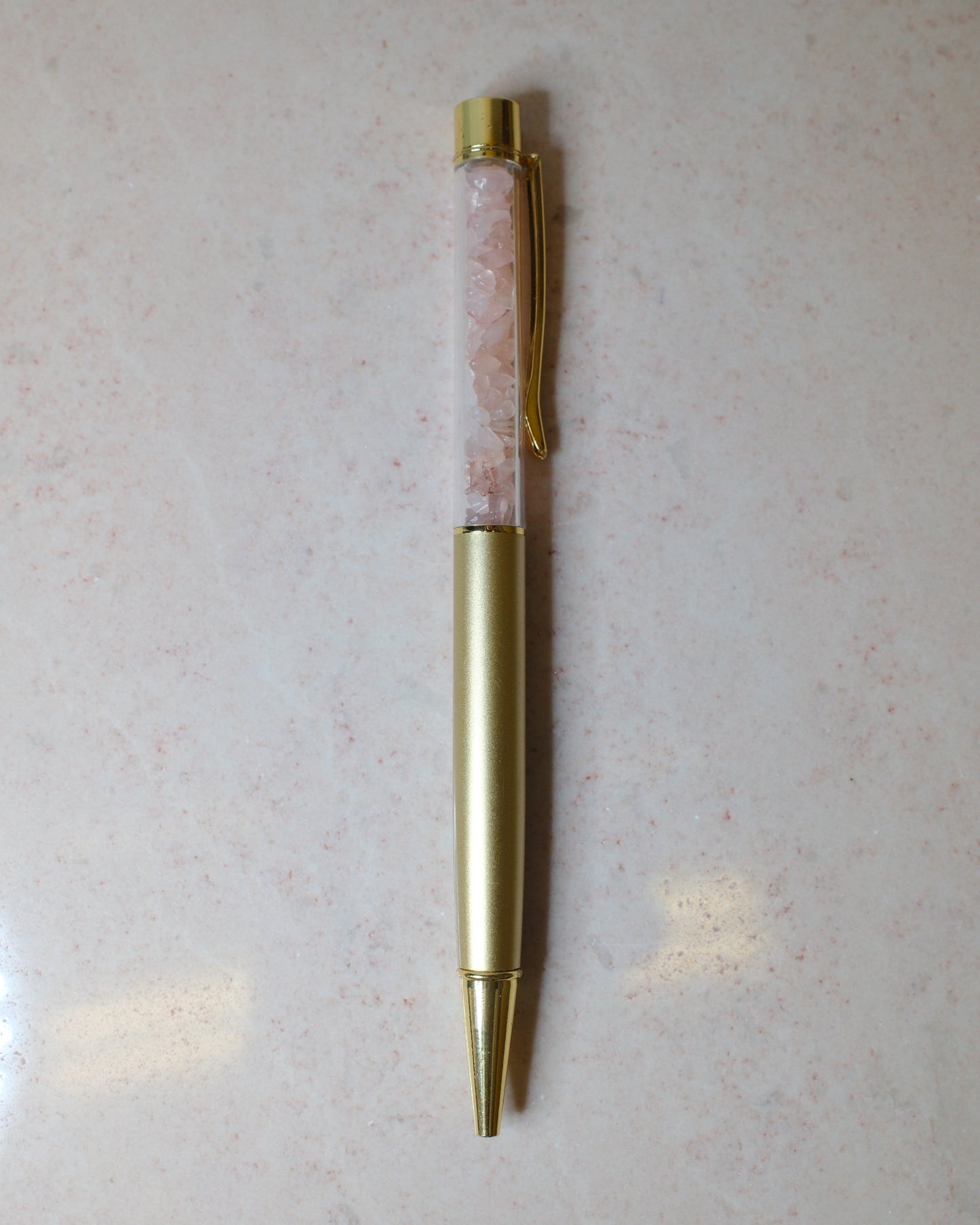 Bläckpenna med Rosenkvarts