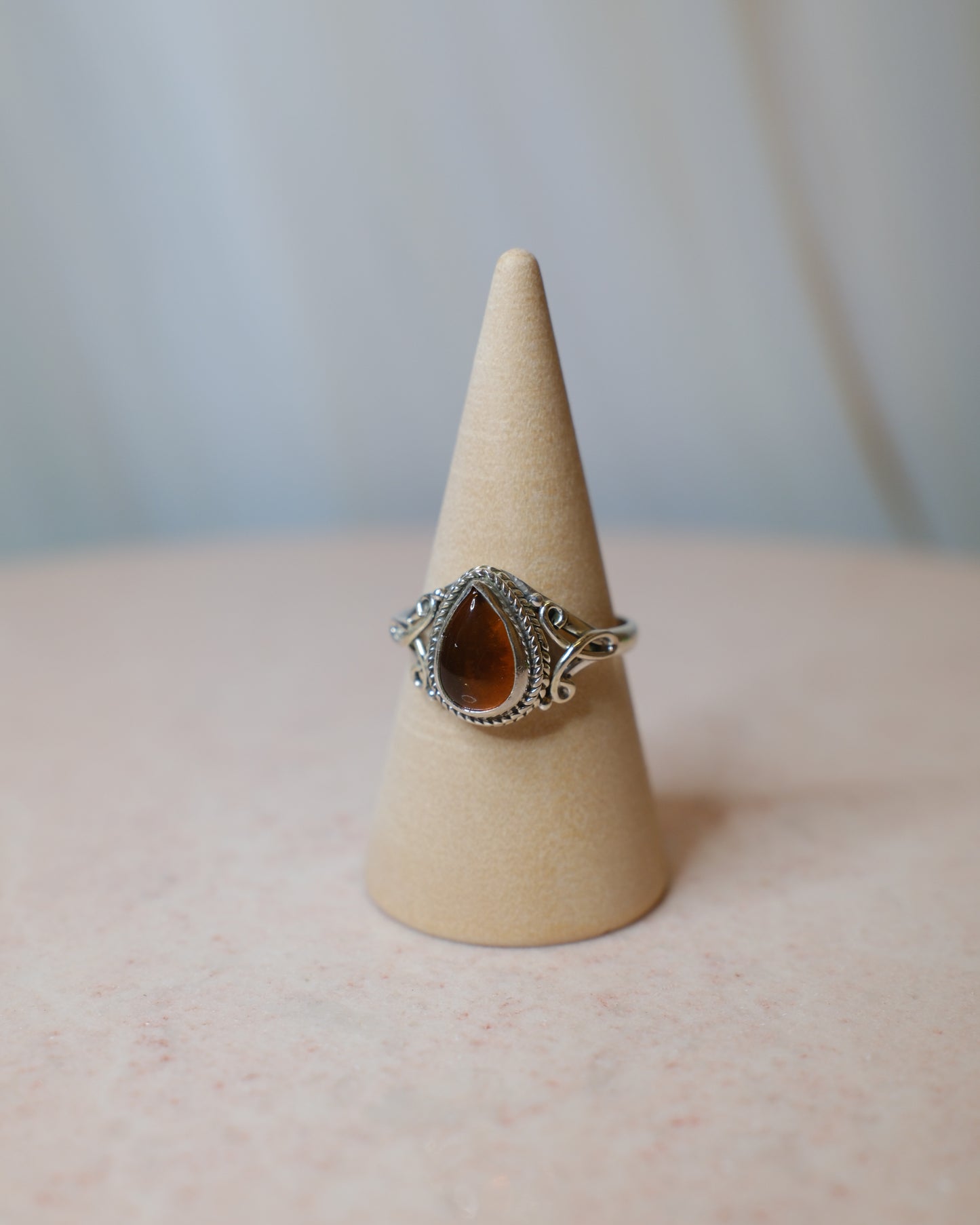 Bärnsten ring, sterlingsilver 925