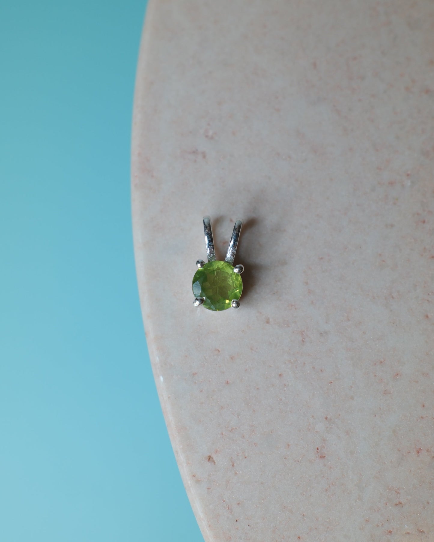Peridot Hänge, sterlingsilver 925