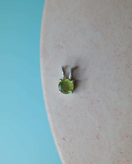 Peridot Hänge, sterlingsilver 925