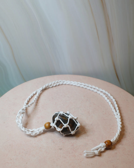 Halsband till kristaller, vit