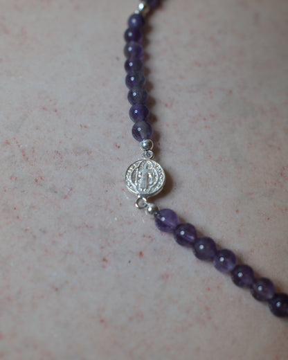 Ametist Armband i Sterling Silver 925 Spiritana