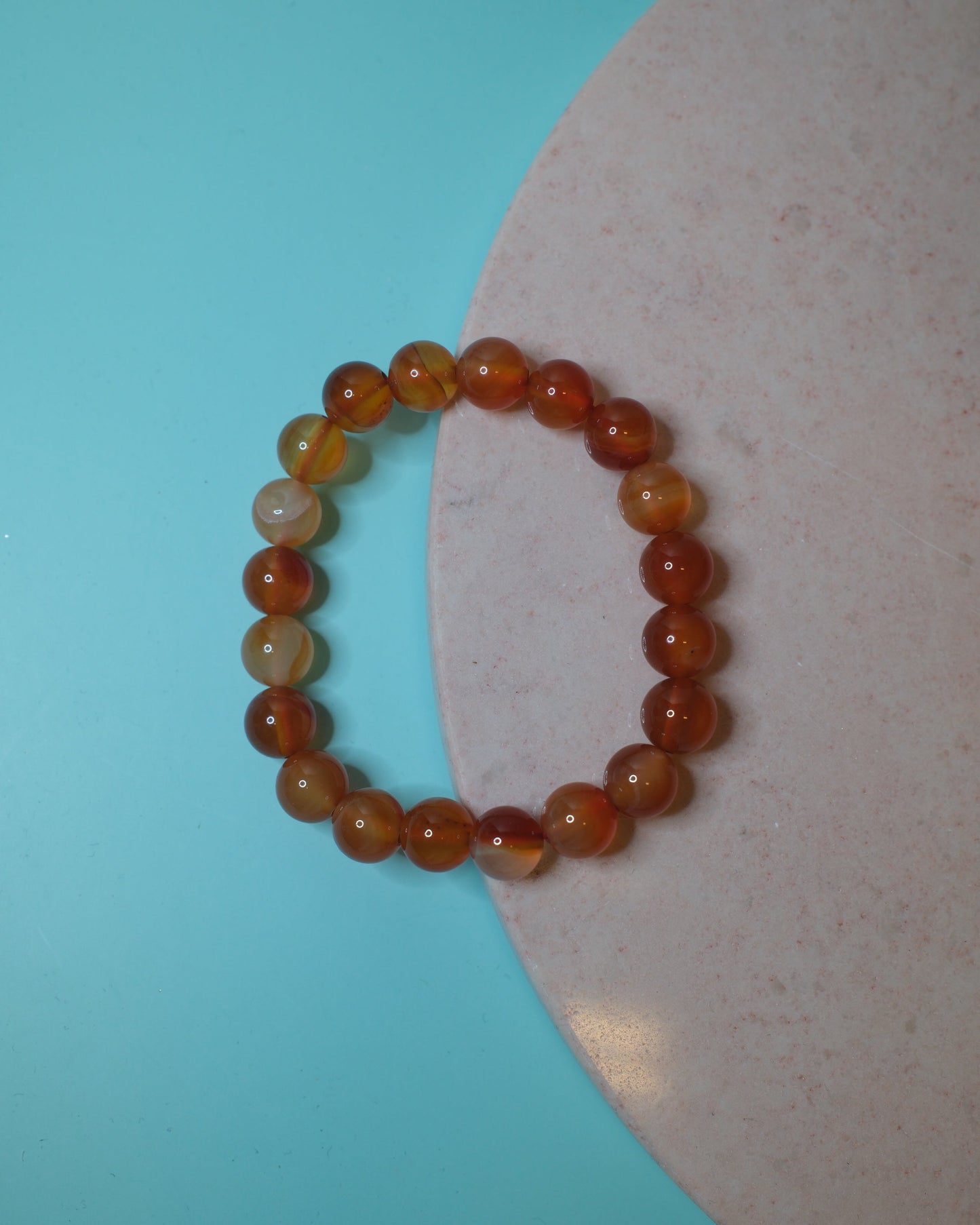 Karneol armband, 10 mm Spiritana