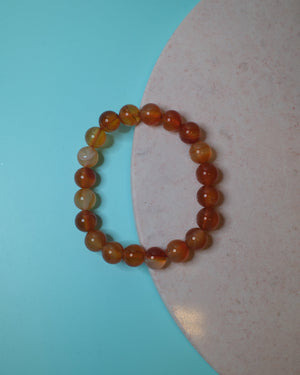 Karneol armband, 10 mm