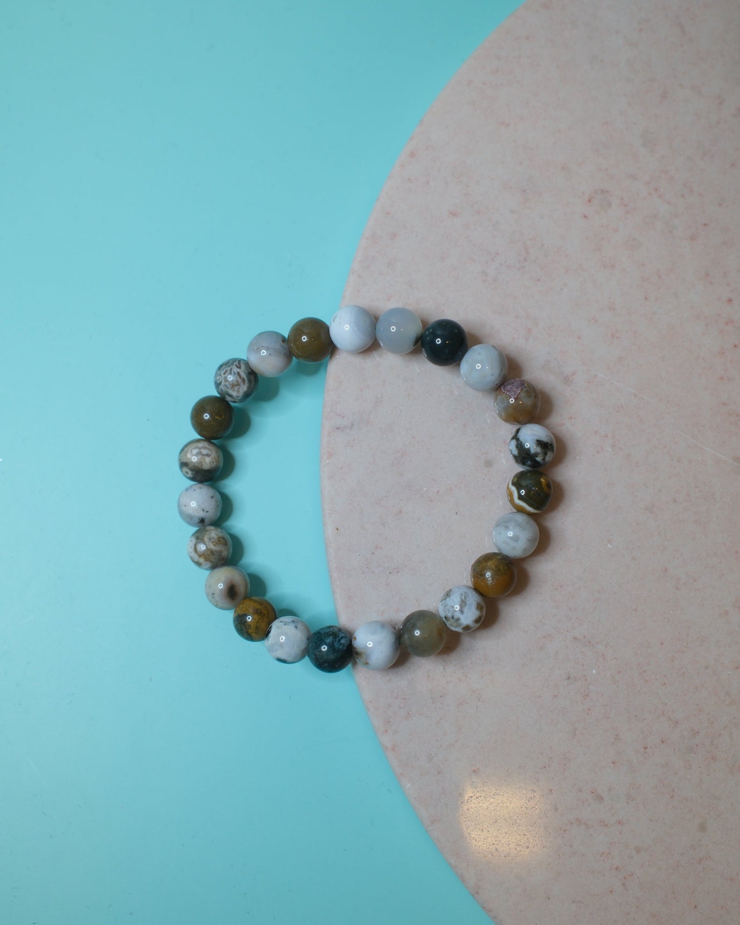 Oceanjaspis Armband, 8 mm Spiritana