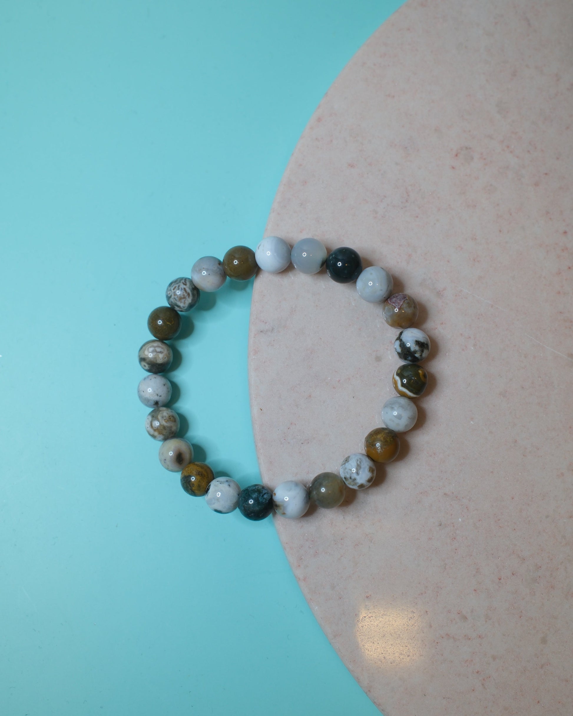 Oceanjaspis Armband, 8 mm Spiritana
