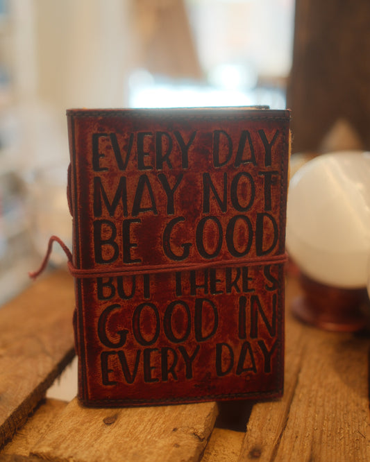 Anteckningsbok, läder - Everyday May Not Be Good Spiritana
