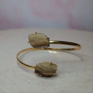 Bandagat armband, guld (A) Spiritana