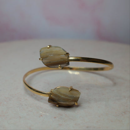 Bandagat armband, guld (A) Spiritana