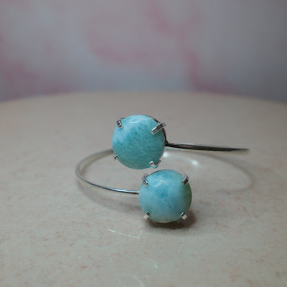 Larimar armband, silver (E) Spiritana